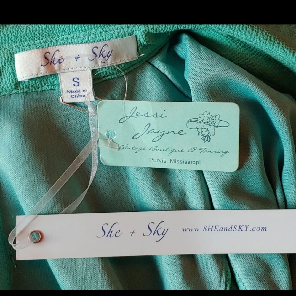 NWT She And Sky Mint Green Mad Men Swing Dress - Picture 7 of 8
